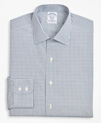 Stretch Regent Fitted Dress Shirt, Non-Iron Double-Windowpane