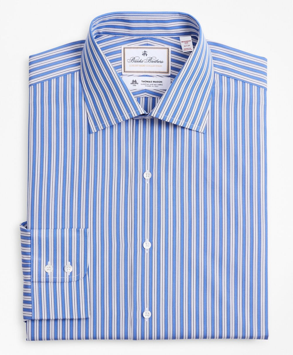 Luxury Collection Madison Classic-Fit Dress Shirt, Franklin Spread Collar Outline Stripe