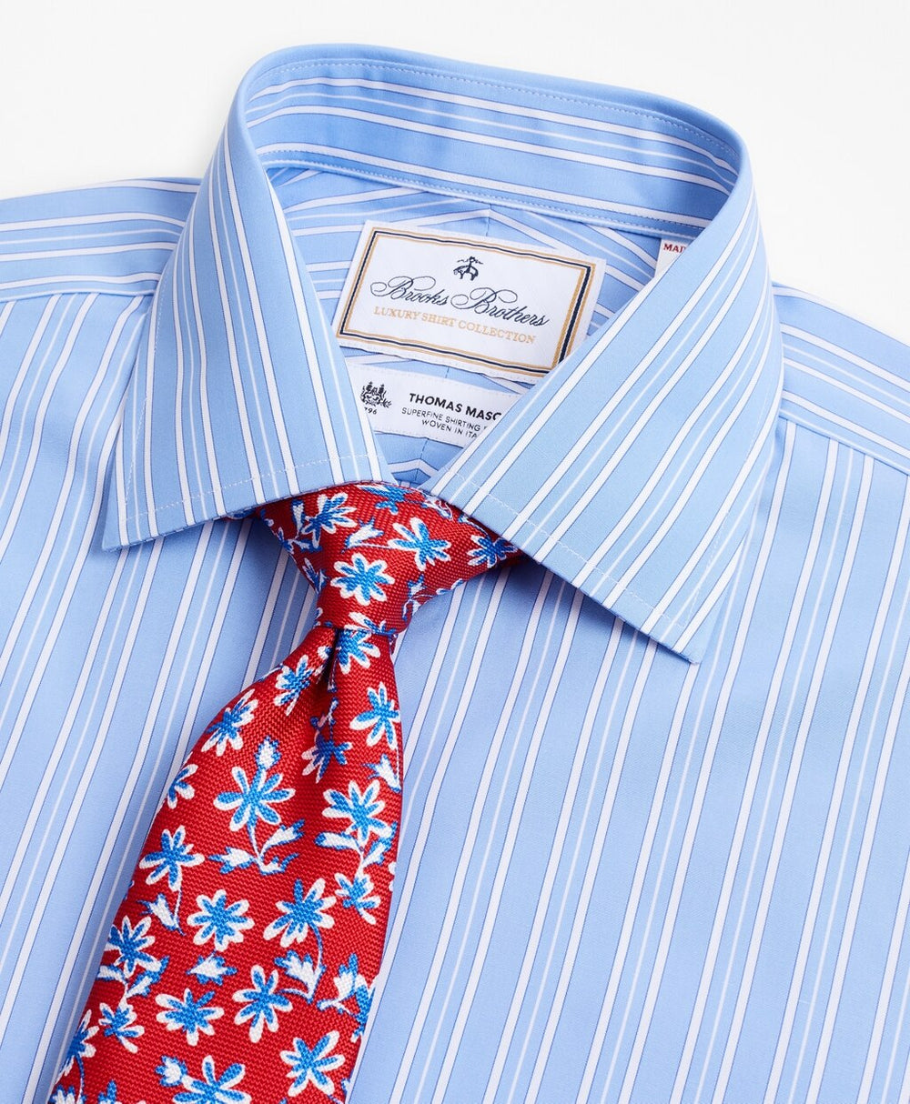 Luxury Collection Madison Classic-Fit Dress Shirt, Franklin Spread Collar Ribbon Stripe