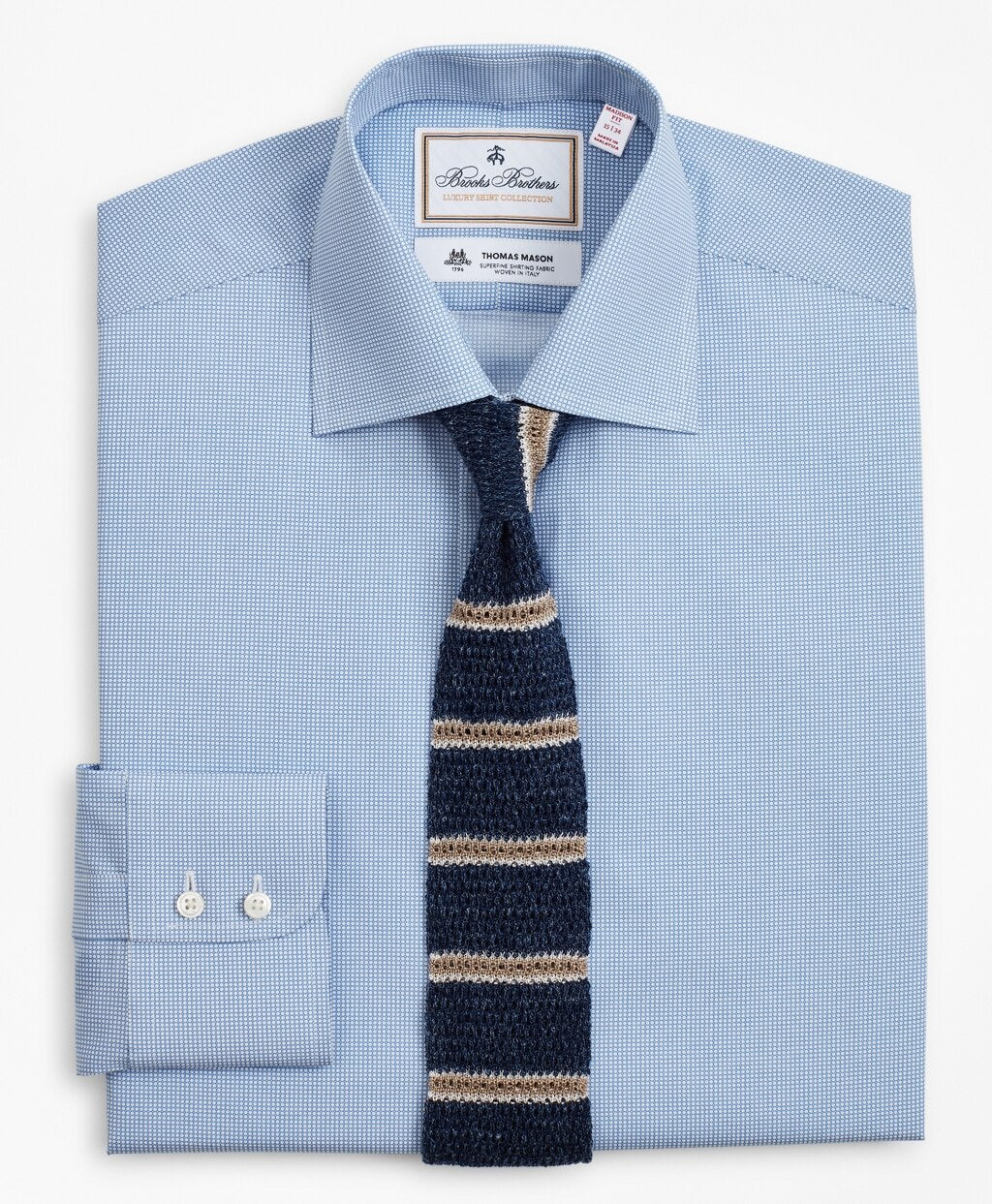 Luxury Collection Madison Classic-Fit Dress Shirt, Franklin Spread Collar Dot