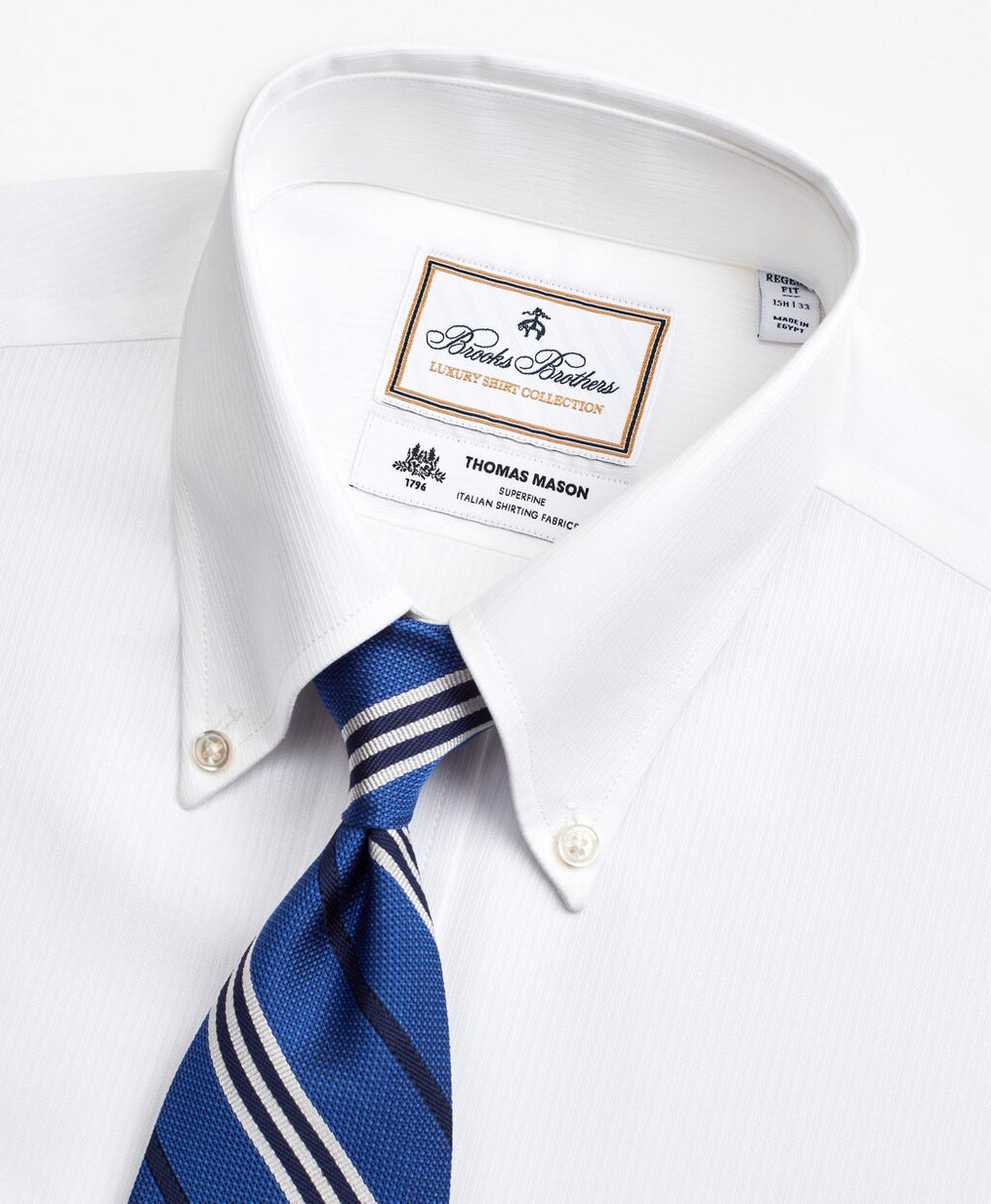 Luxury Collection Regent Fitted Dress Shirt, Button-Down Collar Self-Stripe