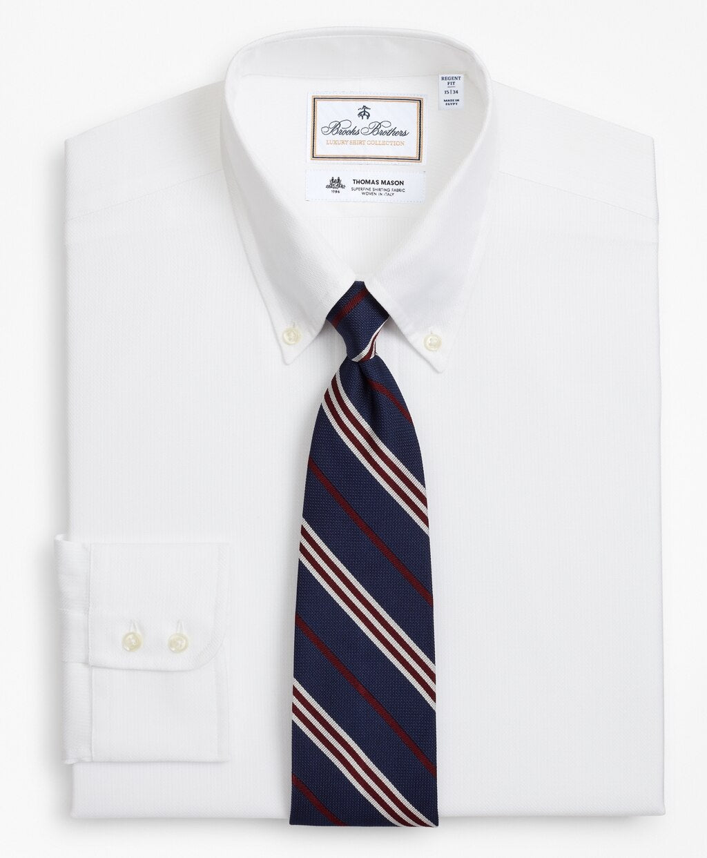 Luxury Collection Regent Fitted Dress Shirt, Button-Down Collar Textured
