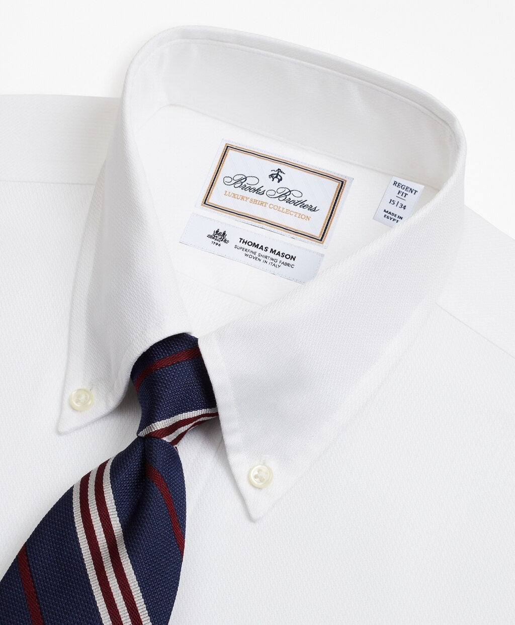 Luxury Collection Regent Fitted Dress Shirt, Button-Down Collar Textured