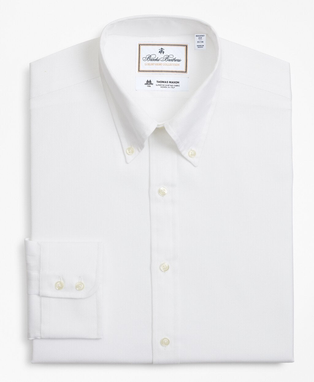 Luxury Collection Regent Fitted Dress Shirt, Button-Down Collar Textured