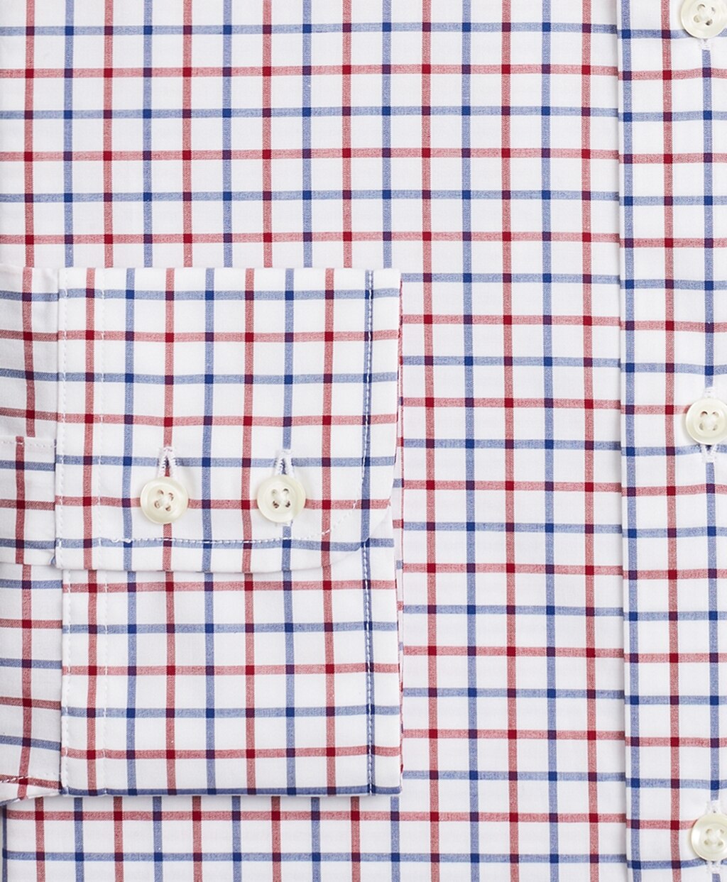 Luxury Collection Regent Fitted Dress Shirt, Franklin Spread Collar Bold Windowpane