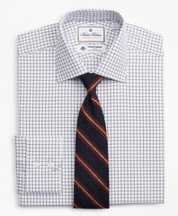 Luxury Collection Regent Fitted Dress Shirt, Franklin Spread Collar Fine Windowpane