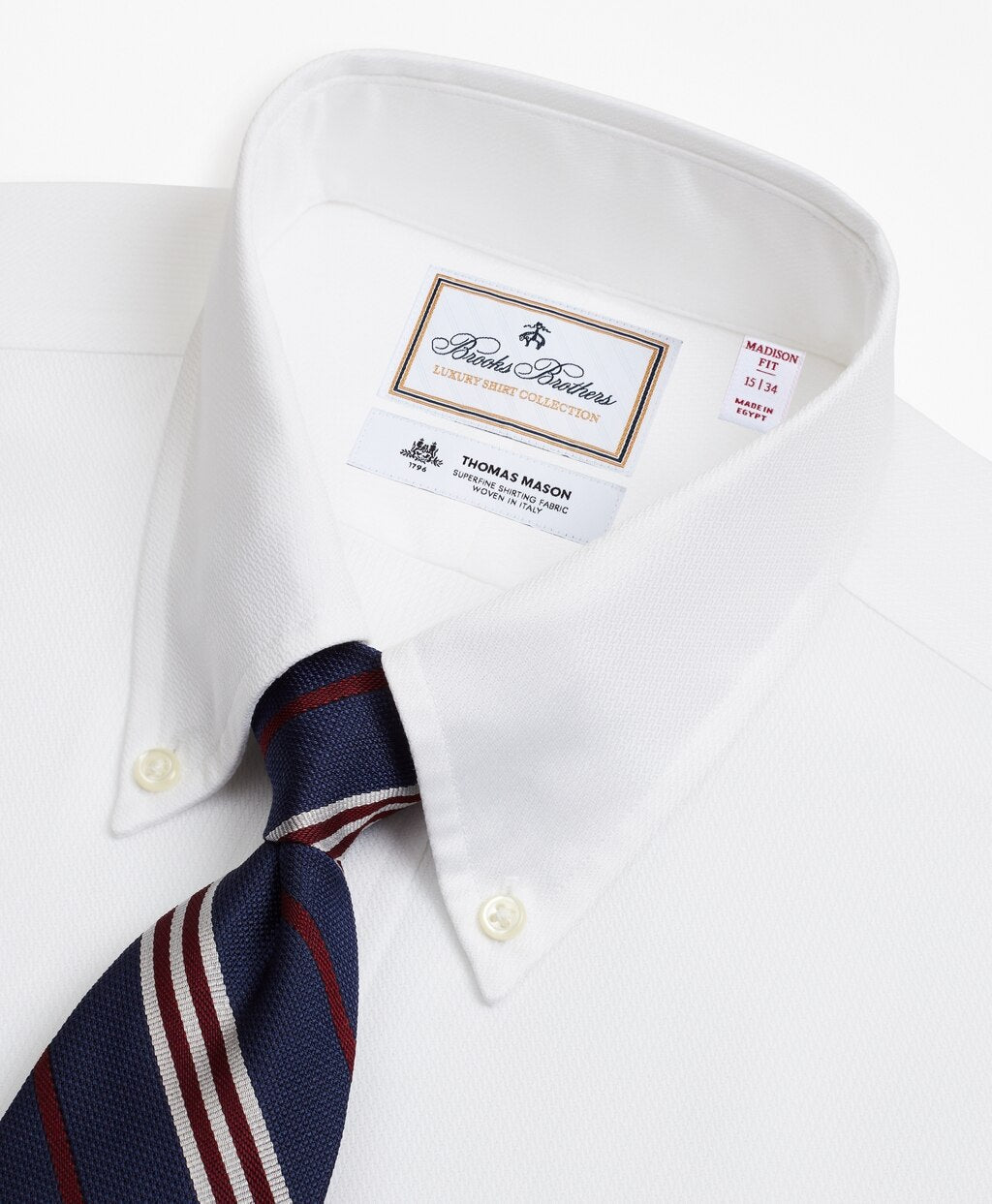 Luxury Collection Madison Classic-Fit Dress Shirt, Button-Down Collar Textured