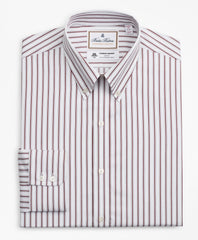 Luxury Collection Milano Slim-Fit Dress Shirt, Button-Down Collar Stripe