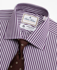 Luxury Collection Milano Slim-Fit Dress Shirt, Franklin Spread Collar Double-Stripe
