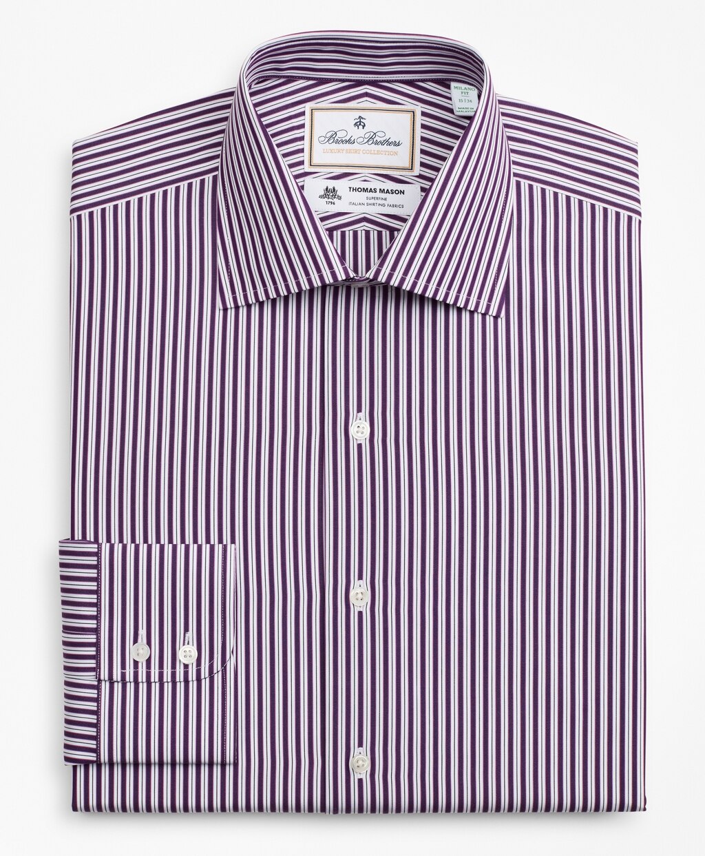 Luxury Collection Madison Classic-Fit Dress Shirt, Franklin Spread Collar Double-Stripe