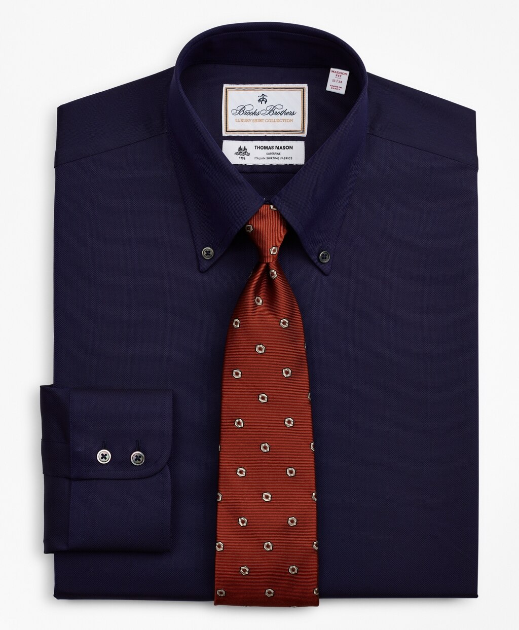 Luxury Collection Madison Classic-Fit Dress Shirt, Button-Down Collar Stripe