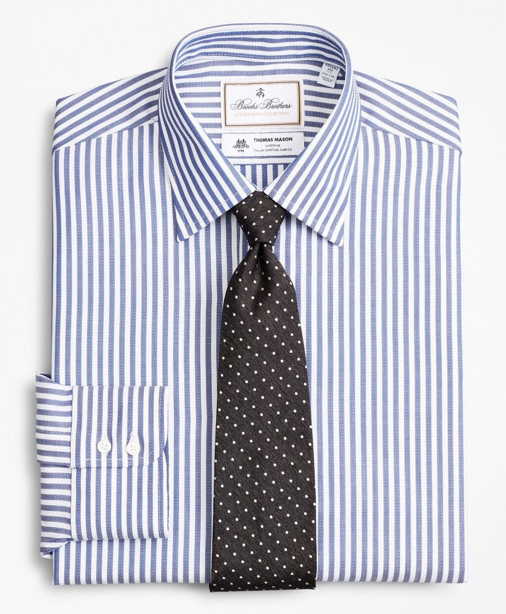 Luxury Collection Regent Fitted Dress Shirt, Franklin Spread Collar Bengal Stripe