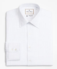 Luxury Collection Regent Fitted Dress Shirt, Franklin Spread Collar Fine Windowpane
