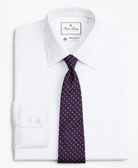 Luxury Collection Regent Fitted Dress Shirt, Franklin Spread Collar Fine Windowpane