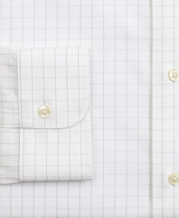 Stretch Regent Fitted Dress Shirt, Non-Iron Windowpane