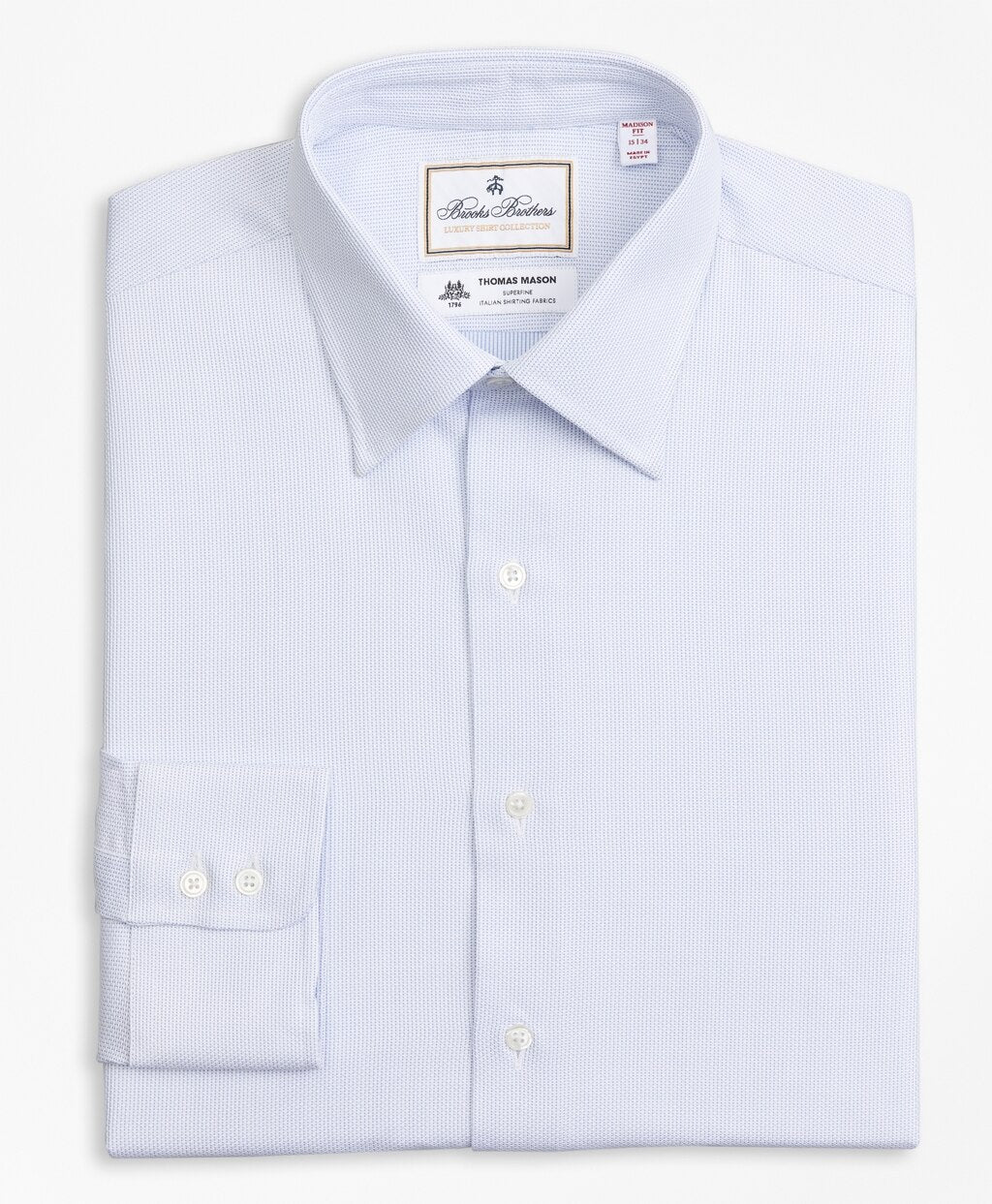 Luxury Collection Madison Classic-Fit Dress Shirt, Franklin Spread Collar Broken Stripe