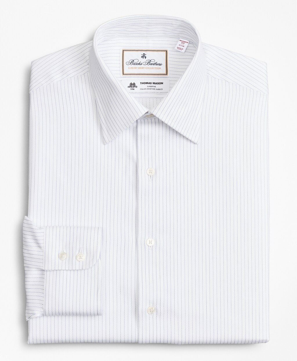 Luxury Collection Madison Classic-Fit Dress Shirt, Franklin Spread Collar Fine Stripe