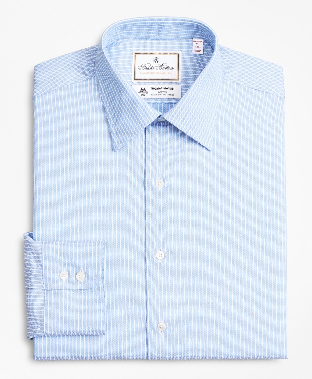 Luxury Collection Madison Classic-Fit Dress Shirt, Franklin Spread Collar Ground Stripe