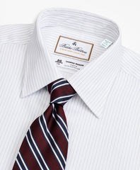 Luxury Collection Milano Slim-Fit Dress Shirt, Franklin Spread Collar Fine Stripe