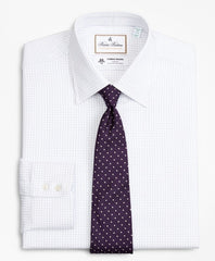 Luxury Collection Milano Slim-Fit Dress Shirt, Franklin Spread Collar Fine Windowpane
