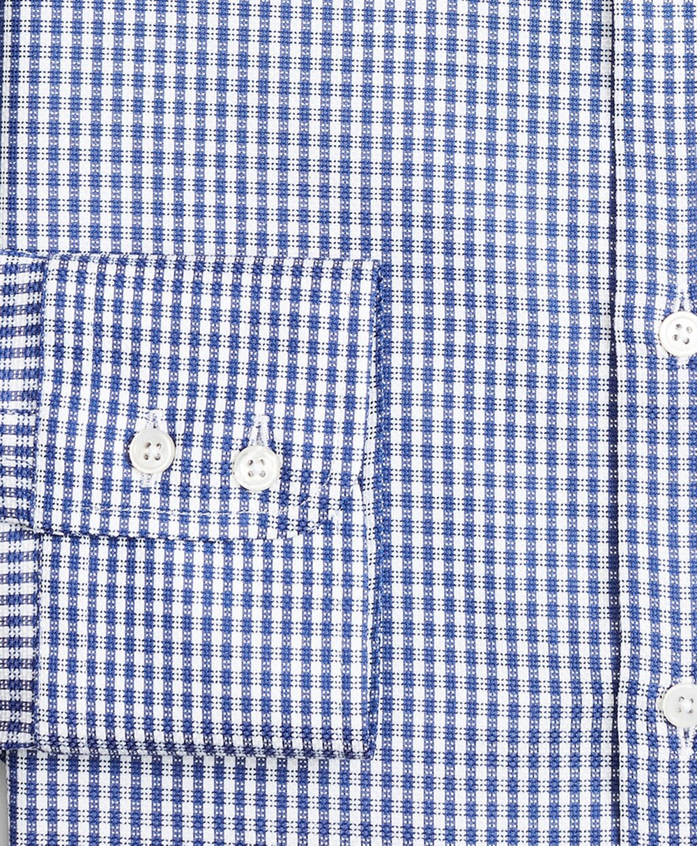 Luxury Collection Milano Slim-Fit Dress Shirt, Franklin Spread Collar Fine Gingham