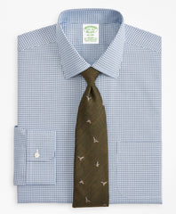 Stretch Milano Slim-Fit Dress Shirt, Non-Iron Check