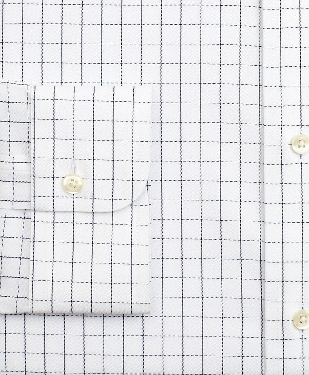 Stretch Madison Classic-Fit Dress Shirt, Non-Iron Windowpane