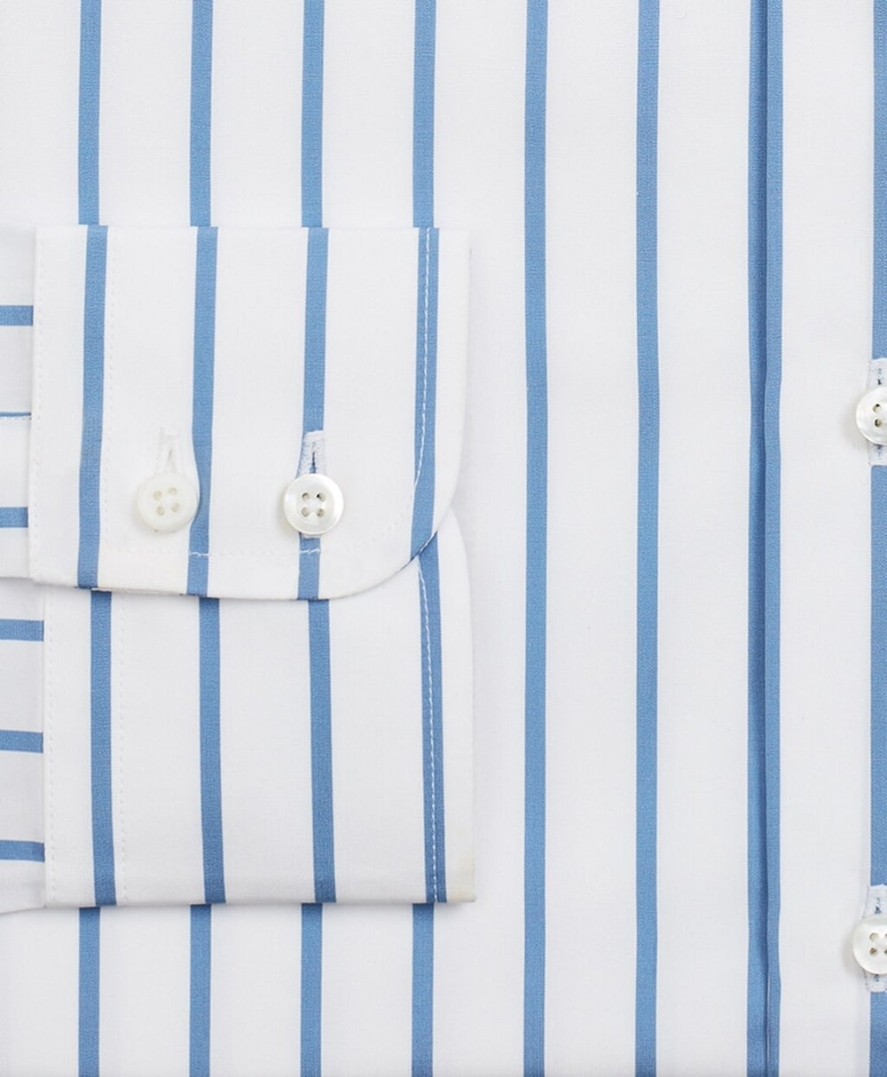 Golden Fleece® Regent Fitted Dress Shirt, English Collar Bold Stripe