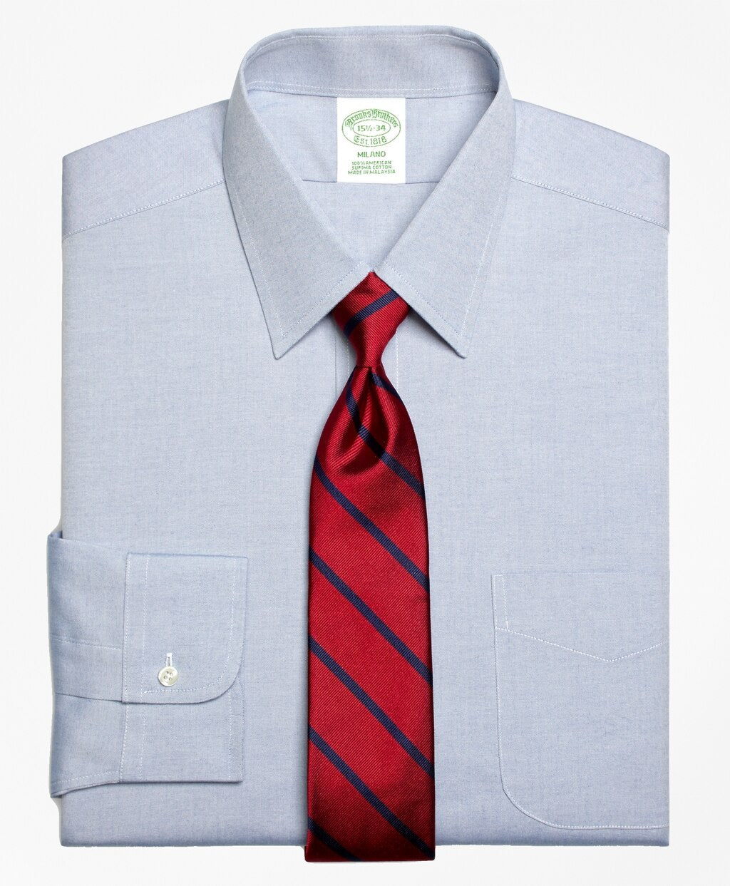 Milano Slim-Fit Dress Shirt, Forward Point Collar