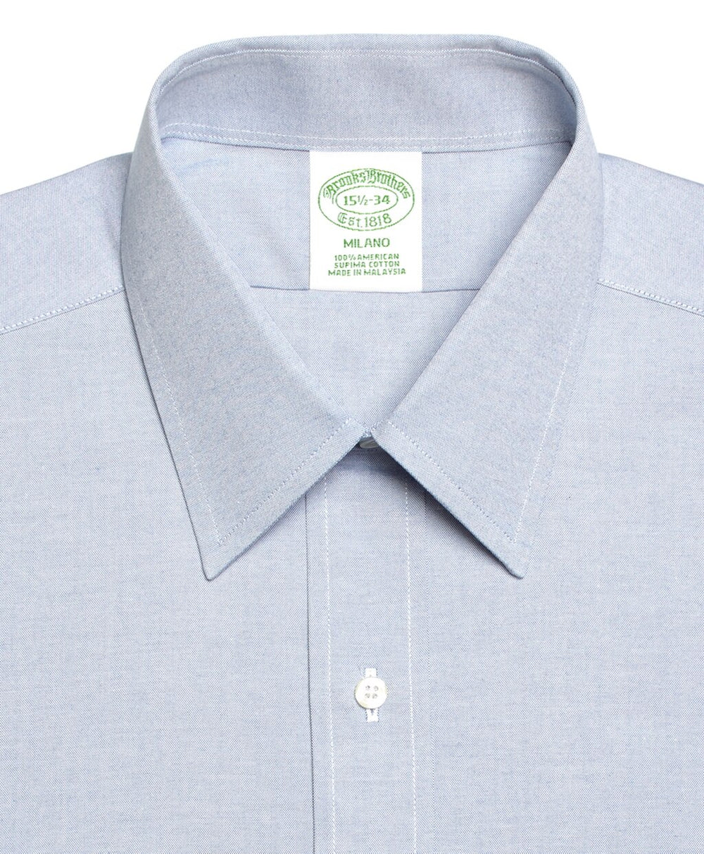 Milano Slim-Fit Dress Shirt, Forward Point Collar