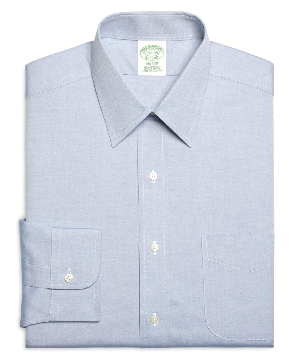 Milano Slim-Fit Dress Shirt, Forward Point Collar