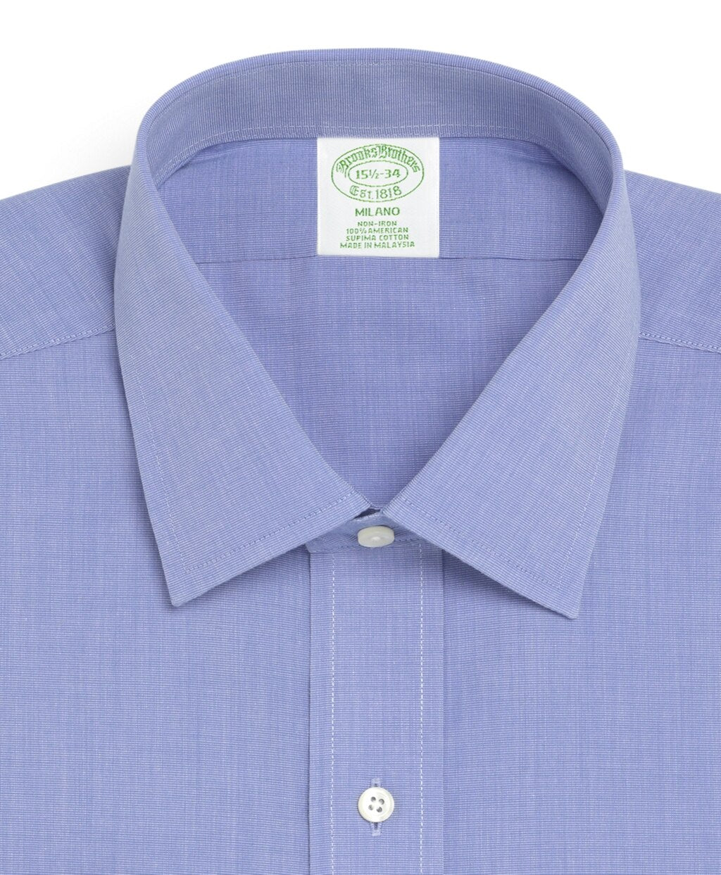 Milano Slim-Fit Dress Shirt, Non-Iron Spread Collar French Cuff