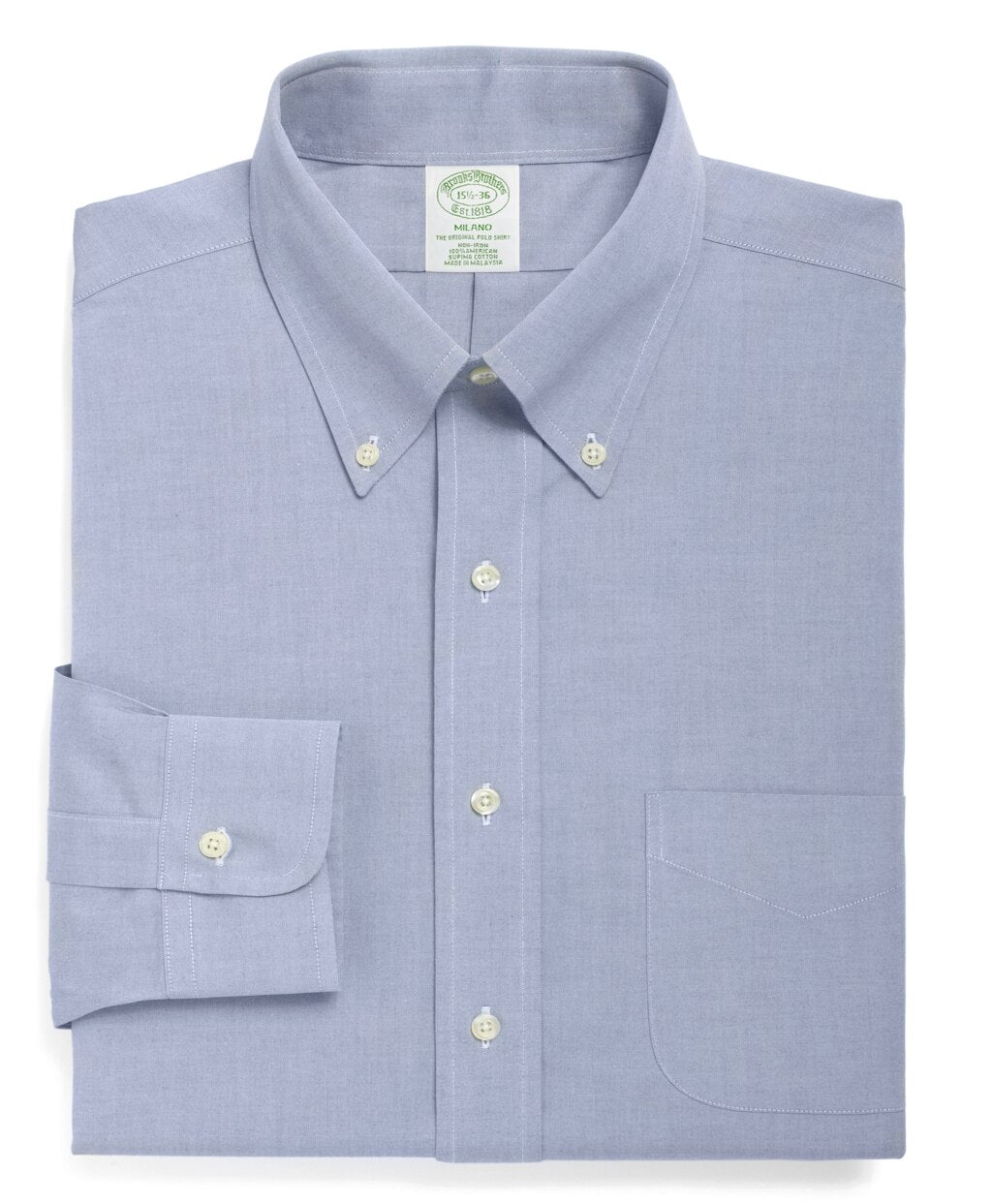 Milano Slim-Fit Dress Shirt, Non-Iron Button-Down Collar