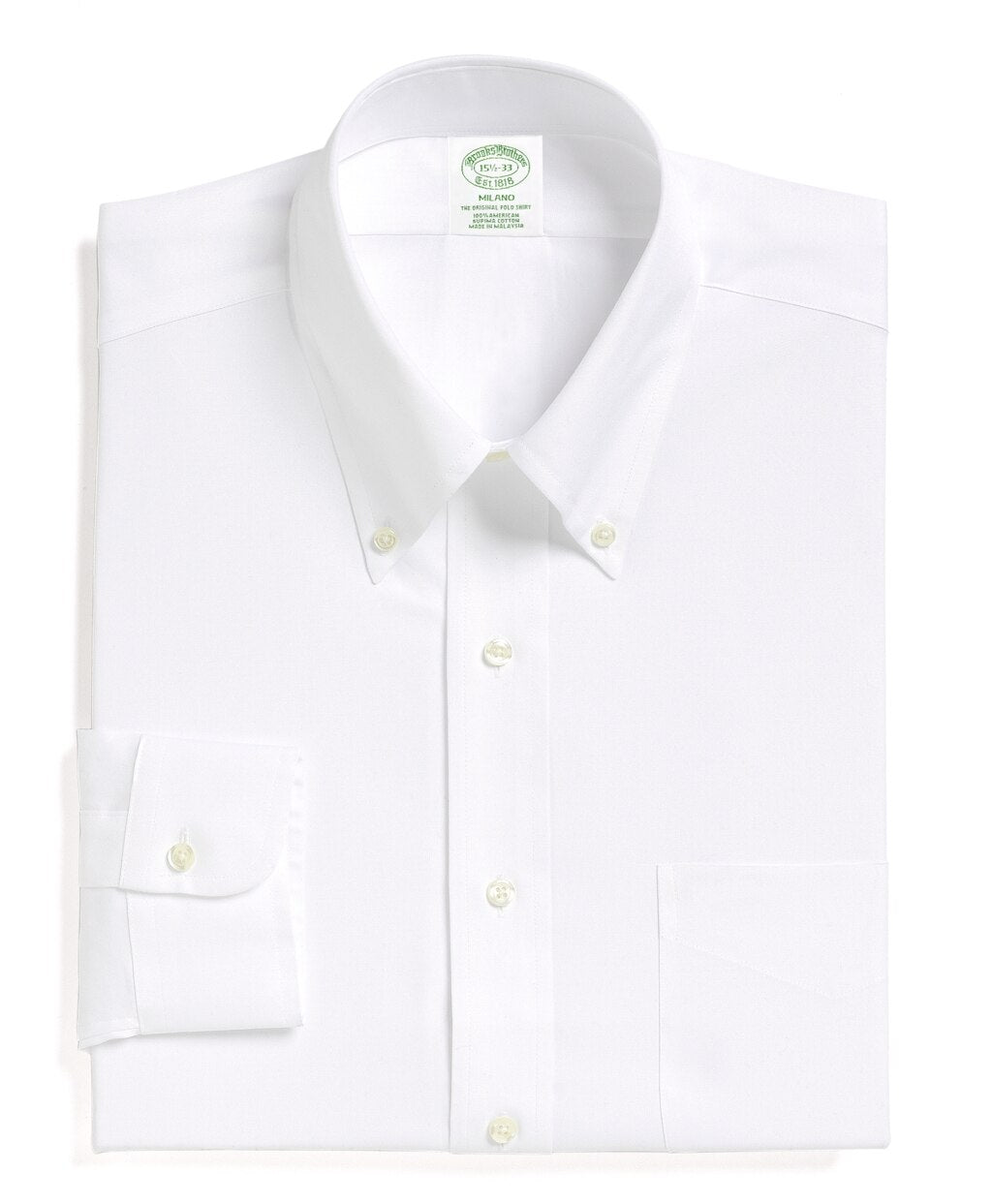 Milano Slim-Fit Dress Shirt, Button-Down Collar