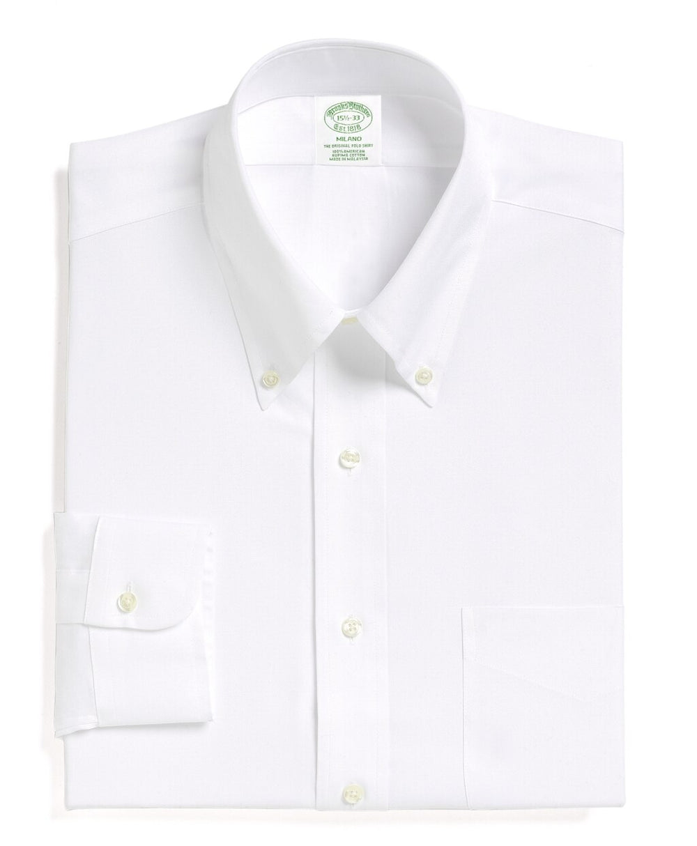 Milano Slim-Fit Dress Shirt, Button-Down Collar