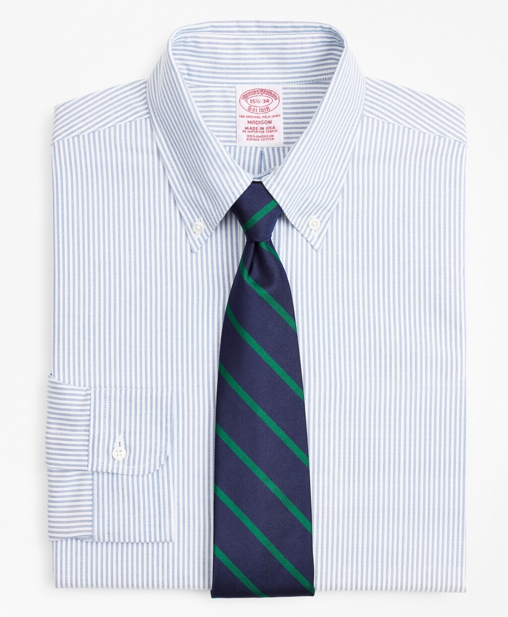 Original Polo® Button-Down Oxford Madison Classic-Fit Dress Shirt, Stripe