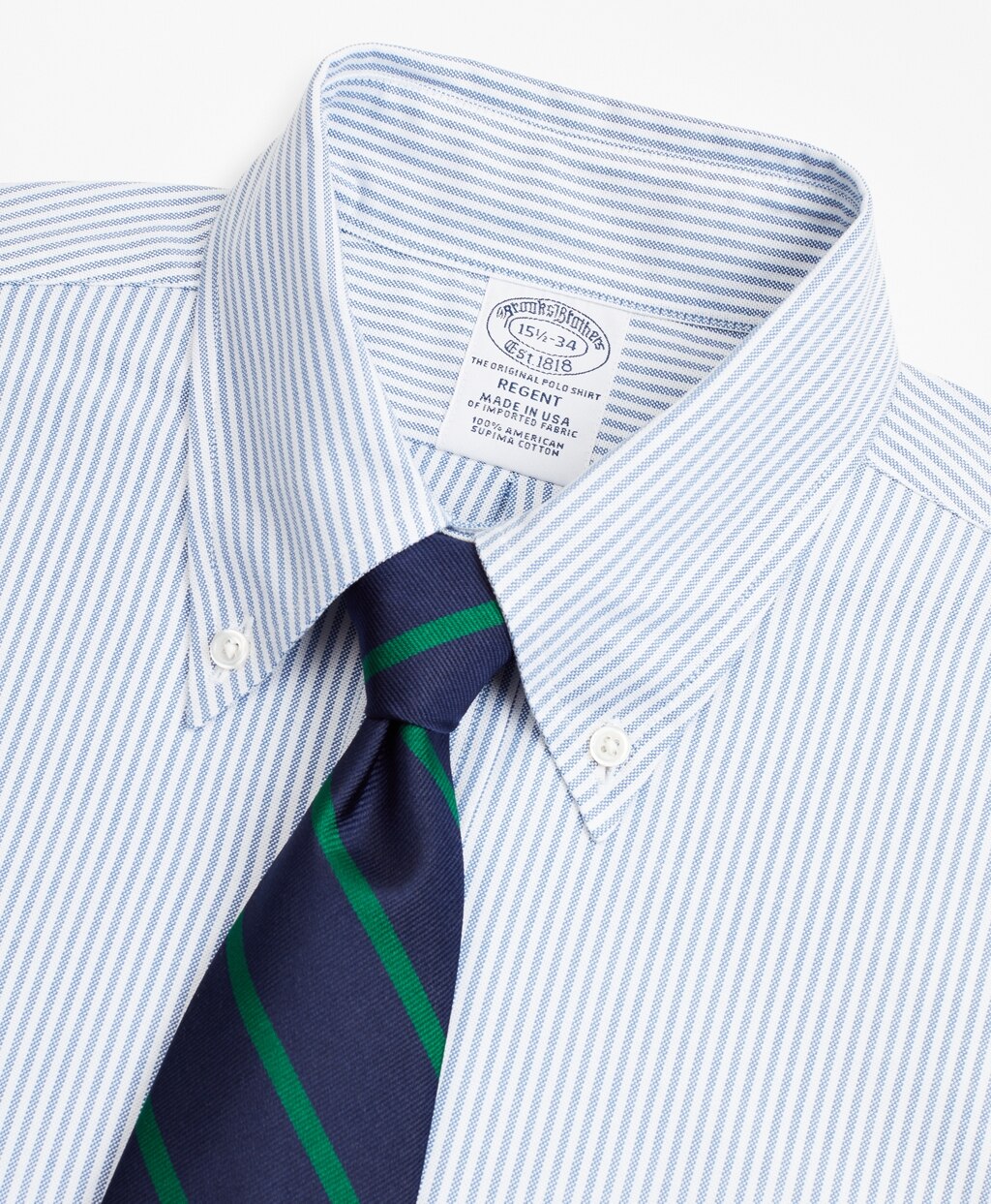 Original Polo® Button-Down Oxford Regent Fitted Dress Shirt, Stripe