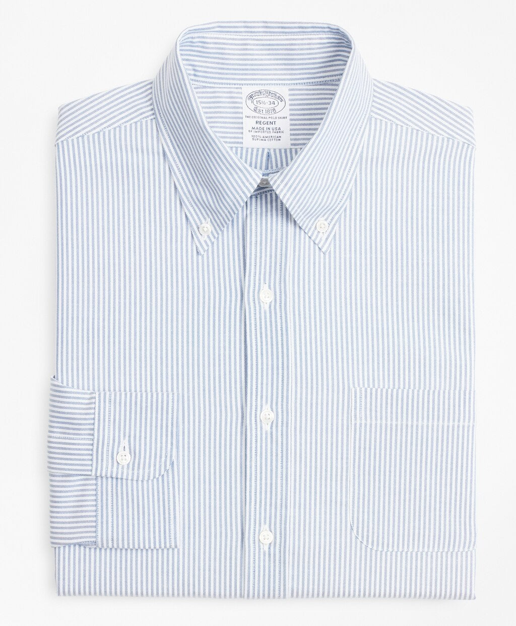 Original Polo® Button-Down Oxford Regent Fitted Dress Shirt, Stripe