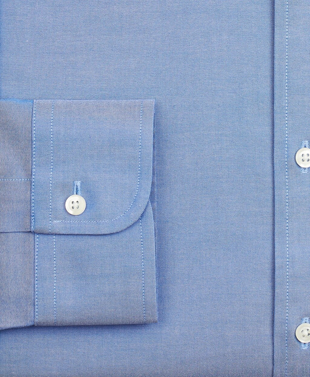 Stretch Regent Fitted Dress Shirt, Non-Iron Pinpoint Button-Down Collar