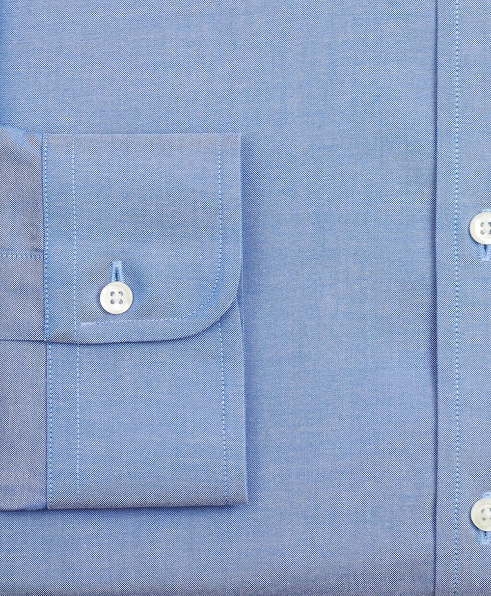 Stretch Regent Fitted Dress Shirt, Non-Iron Pinpoint English Collar