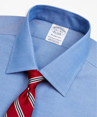Stretch Regent Fitted Dress Shirt, Non-Iron Pinpoint Ainsley Collar French Cuff Pinpoint