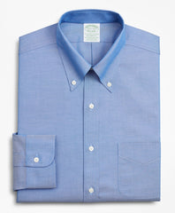 Stretch Milano Slim-Fit Dress Shirt, Non-Iron Pinpoint Button-Down Collar