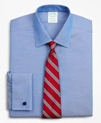 Stretch Milano Slim Fit Dress Shirt, Non-Iron Pinpoint Ainsley Collar French Cuff