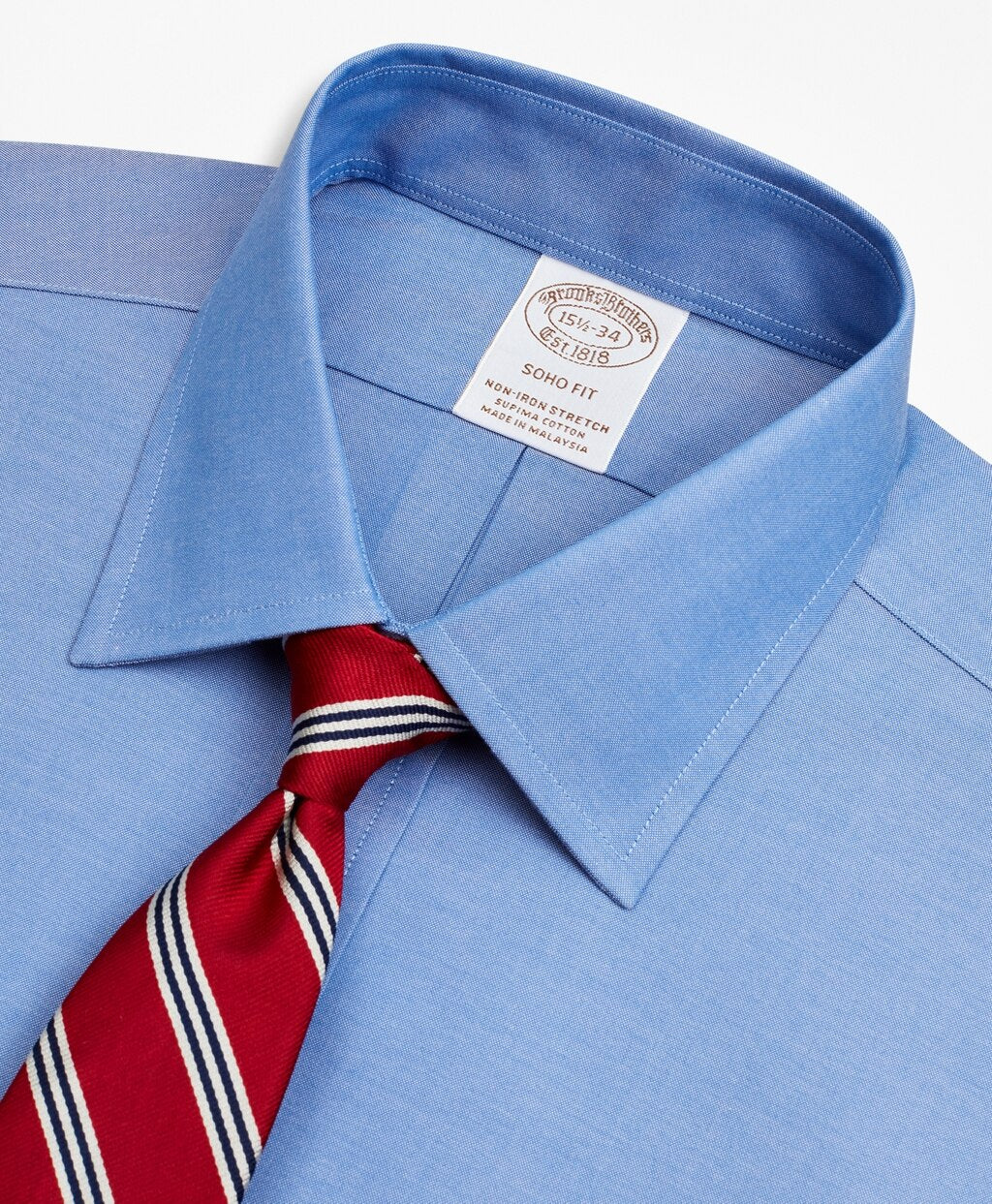 Stretch Soho Extra-Slim-Fit Dress Shirt, Non-Iron Pinpoint Ainsley Collar