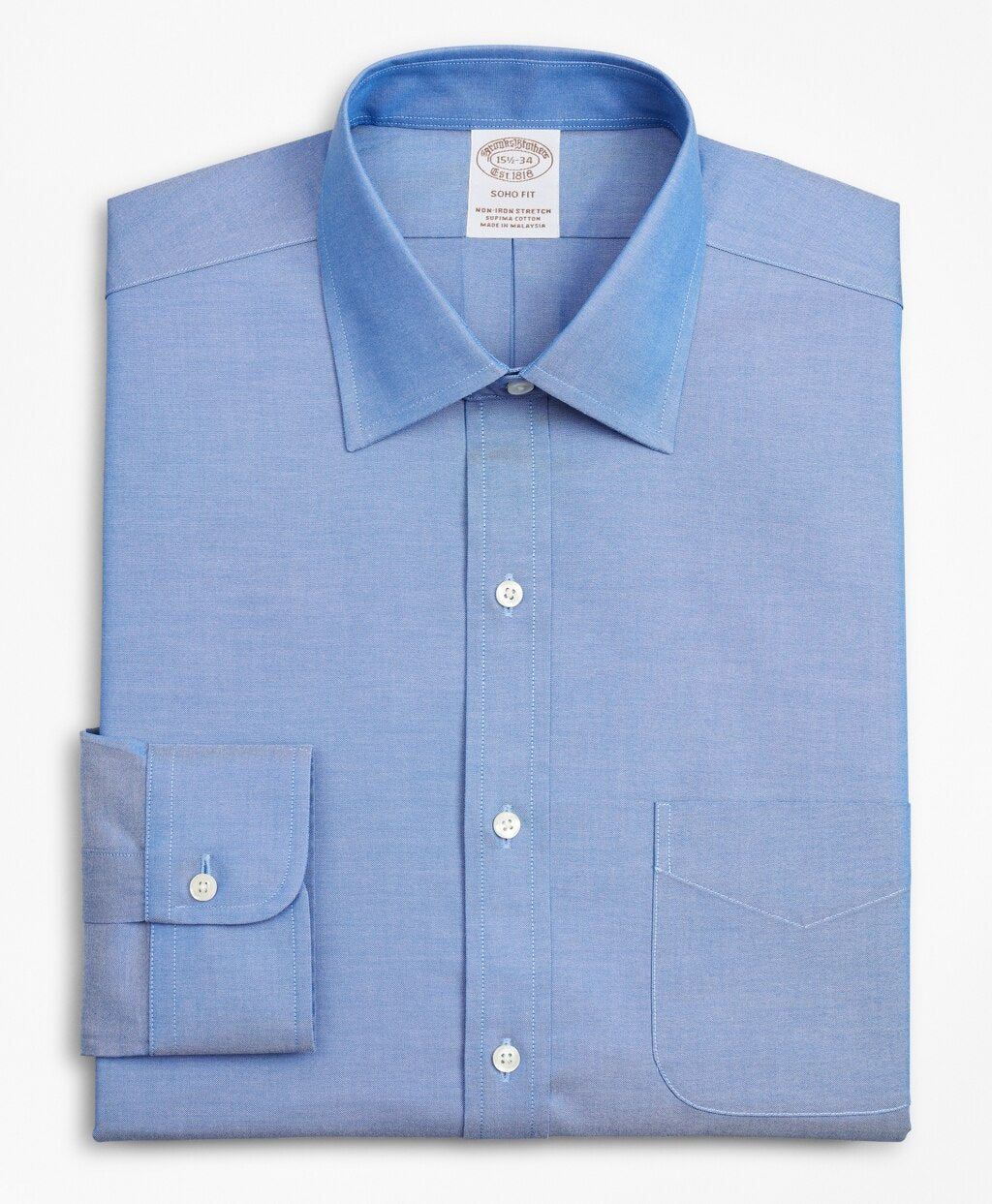 Stretch Soho Extra-Slim-Fit Dress Shirt, Non-Iron Pinpoint Ainsley Collar