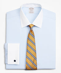 Stretch Soho Extra-Slim-Fit Dress Shirt, Non-Iron Pinpoint Contrast Ainsley Collar French Cuff