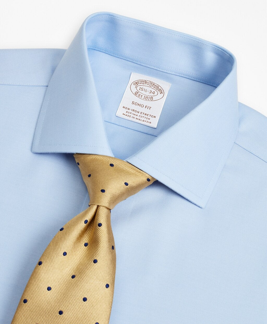 Stretch Soho Extra-Slim-Fit Dress Shirt, Non-Iron Twill English Collar
