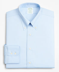 Stretch Milano Slim-Fit Dress Shirt, Non-Iron Royal Oxford Button-Down Collar