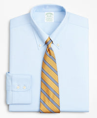Stretch Milano Slim-Fit Dress Shirt, Non-Iron Royal Oxford Button-Down Collar