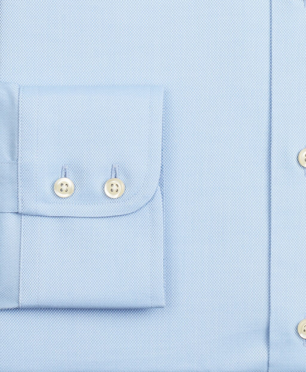 Stretch Milano Slim-Fit Dress Shirt, Non-Iron Royal Oxford Ainsley Collar
